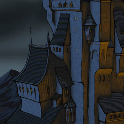 <b>Castle View concept</b><br>Drawn in Photoshop...