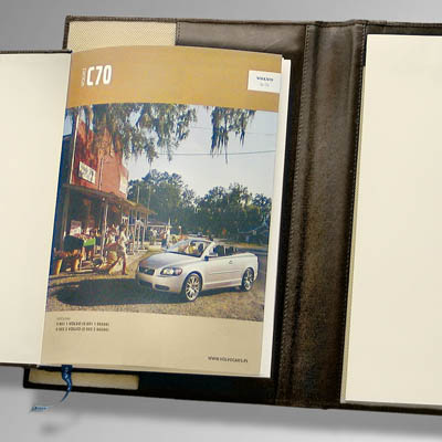 <b>Volvo Cars</b><br>VIP gift: Leather calendar and note book