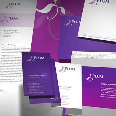 <b>Plum</b><br>Branding (CI) for Ad agency