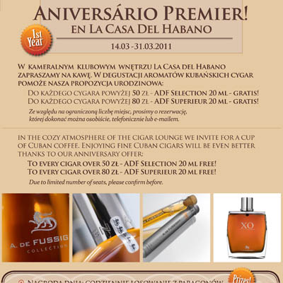 <b>La Habana <br>Cigarr Club</b><br>Fancy Caribbean styled newsletters for a Cigarr Club