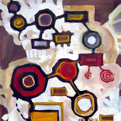 <b>Agenda 2</b><br>2005<br>Oil on canvas<br>
			71 x 92 cm
