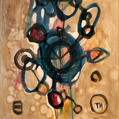 Relations 15<br>Oil on canvas, 2009