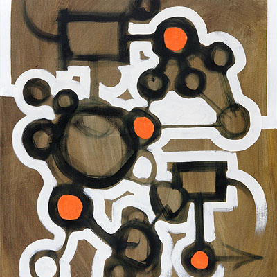 Relations 17<br>Oil on canvas, 2011<br>
			<p style=color:red;font-size:1.85em>•</p>