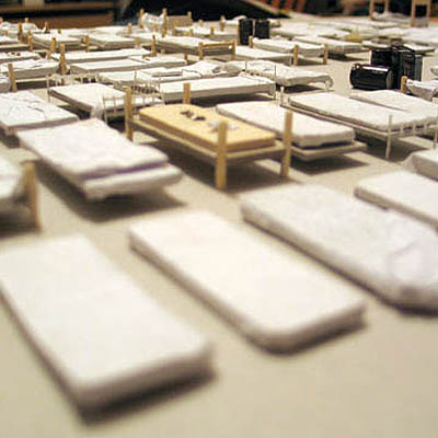 <b>'The Ark' movie</b><br>Beds in 1/35 scale (WIP)<br>Making beds in 1/35 scale for 'The Ark' movie (WIP)