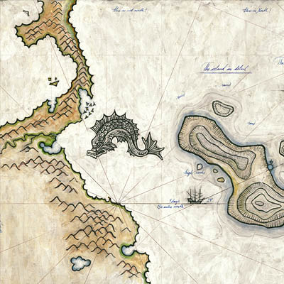 <b>The Ningyo Movie</b><br>Hand painted Maps and documents<br>Hand painted Maps and documents.