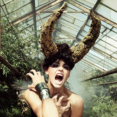 <b>Photo shooting props</b><br>Demonic horns<br>Demonic Horn props for a photo shooting by Agata