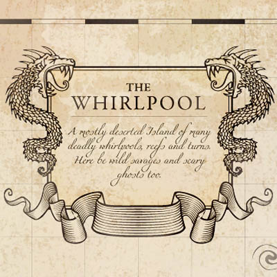 <b>Pirates of the Caribbean</b><br>– Master of the Seas<br>Map for Disney Game<br>The Whirlpool Map for a Disney Kids (and not only) Game.